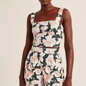 Abercrombie Linen Blend Floral 2-Piece Set